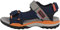 Geox Garçon J Borealis Boy A Sandales, Navy/Orange, 26 EU
