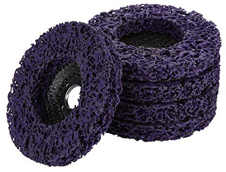 5Pcs Poly Strip Wheel Disc Poly Strip Schleifen Polierscheibe Lack Rostentfernungswerkzeug für 100mm Angel Grinder