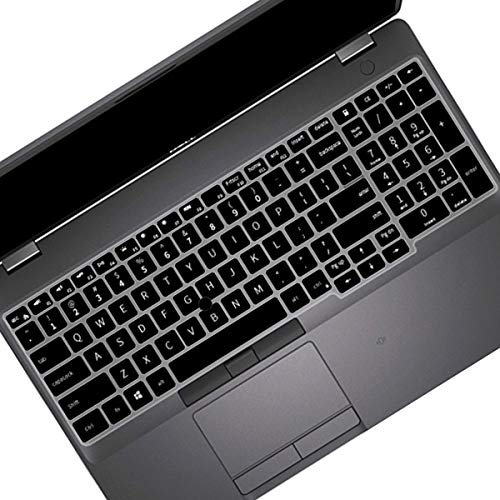 Keyboard Cover for Dell Latitude 5000 5500 5501 5510 5511 15.6 /Dell Precision 3540 3541 Laptop(with Point) Keyboard Cover Skin-Black