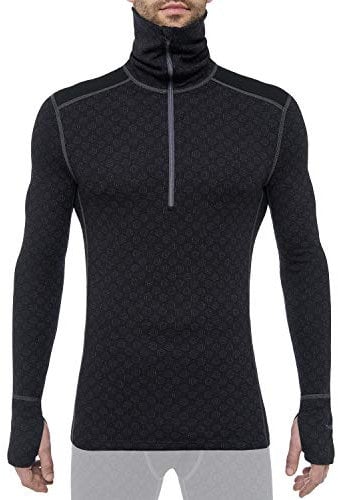 Thermowave Xtreme Merino Unterwäsche Herren - Thermounterwäsche - Merino Shirt - Thermo Unterwäsche Männer Winter Turtle Neck ½ Zip 220 GSM Super Sanfte Schnelltrocknende, XL