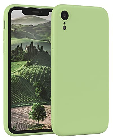 EAZY CASE - Silikonhülle für iPhone XR Hülle Silikon Case Grün weich stoßfeste Handyhülle Schutzhülle mit Kameraschutz Dünn Premium Schutz Cover TPU Phone Bumper in Pastell Hellgrün Matt