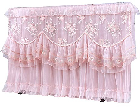 Universal TV Cover for Indoor Living Room Decoration, Dust-Proof TV Screen Protector for 32 to 75 inch LED, LCD, OLED Smart TV/Pink / 42inch