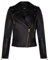 Infinity Leather Damen-Leder-Bikerjacke, Gesteppt, Matt, Schwarz, Goldfarbener Reißverschluss, Echte Nappa Gothic Fashion Moto Jacke M