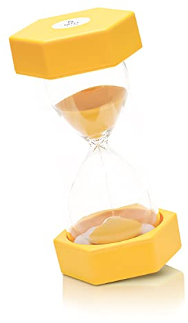 Sablier Enfant, Sablier Horloge, Sablier minuterie, Minuterie de Cuisine, Jeu de Classe, Brossage de Dents, Cuisine, Décoration Bureau(5 mins,Macaron Orange)