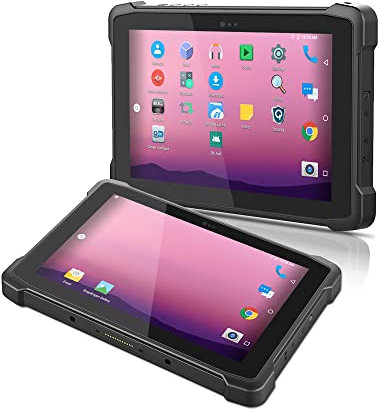 ThinKol Tablet rugged 10.1 per lavoro mobile sul campo con Android 11, SM6350, 4GB RAM, 64GB, GPS, WiFi, 5G, Bluetooth, scanner 1D, caricatore docking