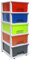 ABBAware Schubladenbox, Schubladen-Container auf Rädern, 5 große 17 Liter Schubladen, der Umwelt zuliebe aus recyclebarem PP Kunststoff, in schönen Farbvarianten, Rollcontainer, Organizer, Stapelboxen