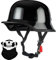 Deutsche Motorrad Halbhelme mit ECE, Jethelm Retro, Chopper Helm, Scooter-Helm, Fahrradhelm, mit Herausnehmbares Innenfutter und Schnellverschlussschnallen M~XXL 57~64CM