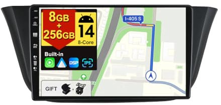 BXLIYER - 8G+256G, 8-Core - Android 14 IPS Autoradio für Iveco Daily VI (2014-2021) - Kabellos CarPlay/Android Auto/DSP - LED Kamera & MIC - 9 Zoll 2 Din - DAB Lenkradsteuerung Fast-Boot 360-CAM WiFi