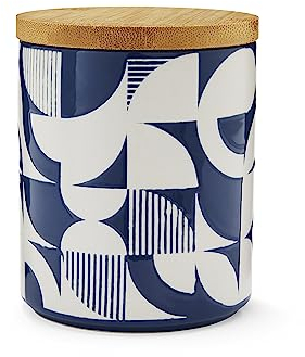 Cooksmart Ceramic Airtight Storage Jars | Storage Jars & Canisters Perfect For Pasta Storage & Rice Storage | Storage Jars With Lids For All Type Of Foods - Bauhaus Geo