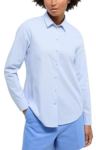 ETERNA Regular Bluse Langarm Hemdkragen Oxford hellblau