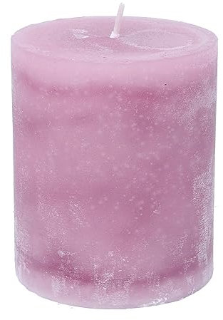 Stumpenkerze durchgefärbt 10 x Ø 8 cm (Rosenholz)