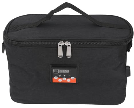 Uxsiya Auto-Heiztasche, Auto-Heizbox 12 V, 8 L, Tragbarer Zigarettenanzünder für Reisen (Schwarz)