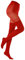 Gi&Gi 1026 Collants fantaisie pour femme, style parisien, vintage, 20-80 deniers, fabriqués en Italie, colorés, rouge, L/XL