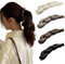 Ypkia 4 Stück Bananen Haarspangen Vintage Bananenspange Pferdeschwanz Halter Bananen-Clips Fisch-Clips Haarschmuck Für Damen Und Frauen