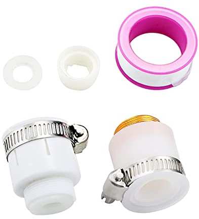 SIUKE Aerator Adapter Set,5-teiliges Wasserhahn-Adapter-Kit Belüfter-Adapter-Set Gummi-Adapter passend für die meisten Wasserhähne