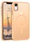 Telaso for iPhone XR Case, iPhone XR Phone Case Compatible with Magsafe Wireless Charging Translucent Matte Back Shockproof Anti-Scratch Anti-Yellow Full Body Protective Magnetic iPhone XR Case, Khaki