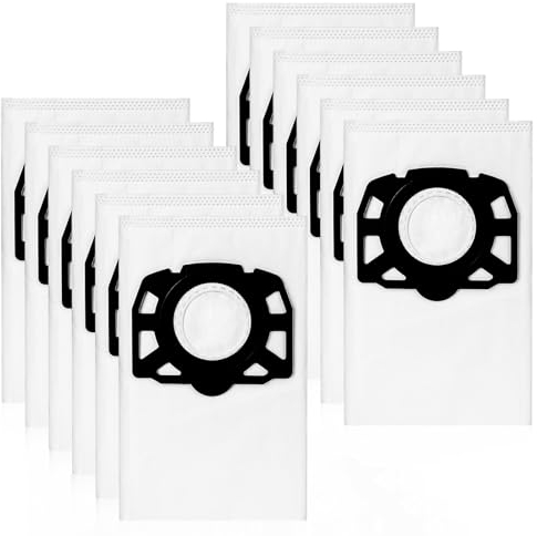 12 Sac Aspirateur pour Karcher WD4 WD5 WD6 WD5P WD6P Premium MV4 MV5 MV6 Sac de KFI 487, Sacs filtrants aspirateur pour kärcher 2.863-006.0