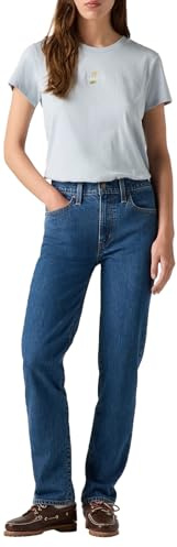 Levi's 724 High Rise Straight Mosey Mid Stone, Mosey Mid Stone, 33W x 30L