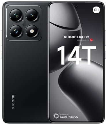 Xiaomi 14T Pro – Smartphone de 12GB+1TB, Lentes Leica Summilux, MediaTek Dimensity 9300+, Pantalla AMOLED 6,67'' 144Hz, HyperCharge 120W, Negro Titanio (Versión ES)