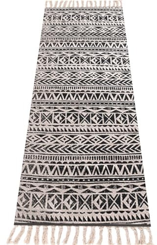 nuveti Yogamatte aus Baumwolle, saugfähig, griffig, dicht gewebt, Ashtanga und heißer Teppich, hilft bei rutschigen Händen und Füßen, Yoga und Fitness, Meditations-Yoga-Übungsmatte