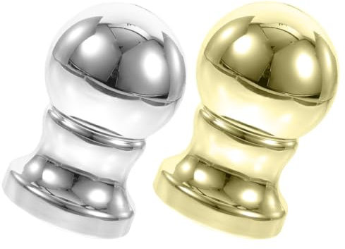 HANABASS 2stücke Fahnenmast Kugelspitzen Flaggenmast Topper Installieren Für Dekoration Und Ersatz Von Fahnenmast Ornamenten Erhältlich Gold Und Silber