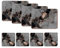 Naivasha Homeware Placemats and Coasters Set of 4 - Heat Resistant, Waterproof, Non-Slip Cork Table Mats in Matte Finish, Elegant Placemats & Coasters for Cups, Mugs, Plates & Pans - Night Marble