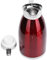 Jarra térmica 2.3L, tetera, acero inoxidable de doble pared, para té de café, con un vertido, material a prueba de gran capacidad, gran capacidad, zinc ergonómico (Red)