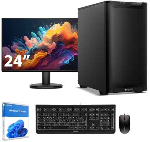 Sedatech Paket Workstation Quiet + Airflow • AMD Ryzen 9 9900X • Radeon Vega • 32GB DDR5 • 2TB SSD M.2 • Windows 11 • Monitor 24''