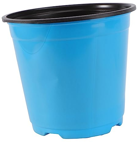 BESPORTBLE Thicken Plastic Flower Pot Bucket Round Garden Planter for Trees Roses Grass Indoor Outdoor Balcony Planting Random Color