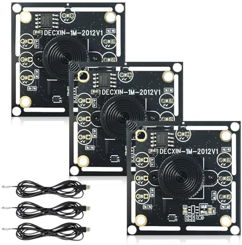 OV9732 Kameramodul 3er Set USB Kamera 1280 x 720 30FPS HD 100 Grad Weitwinkel mit 2m Kabel Kompatibel mit Autodarts Kamerasystem Hohe Bildqualität für Spieleprojekt Gesichtserkennung