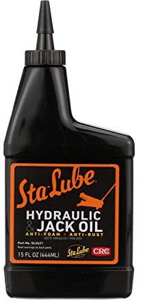 Sta-Lube Hydraulic & Jack Oil SL2621 - 15 Fl. Oz., Anti-Foam, Anti-Rust 20W Non-Detergent Oil, Amber