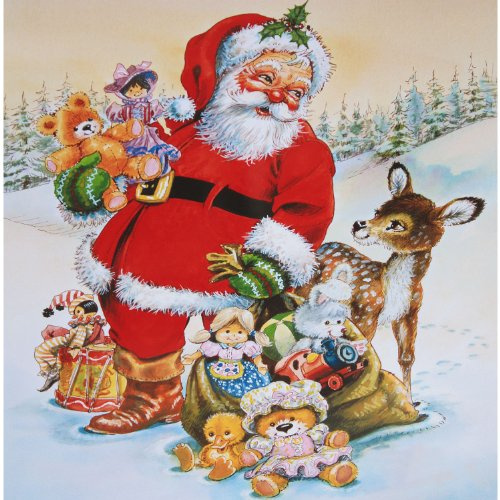 HERMA 5914 Fensterbilder Santa Claus, 30 x 30 mm