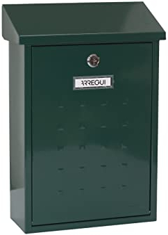 ARREGUI M105552 Premium E5603 Individueller Briefkaster aus Stahl, Größe M (DIN A4,und Zeitschriften), Grün, Grün, 41 x 27 x 11 cm