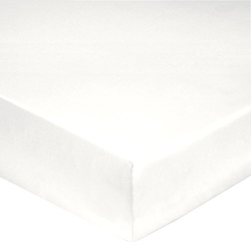 Blanc des Vosges Uni Percale Drap housse Coton Blanc 180 x 200 cm bonnet de 40 cm
