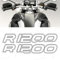 BLACK DOVES GRAPHICS 2X R1200 for BMW Motorrad R 1200 GS ADESIVI PEGATINA Stickers AUTOCOLLANT Aufkleber VINIL Motorcycle r1200gs (White)