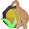 Prell Laternen Bastelset Dino, 4 Stück