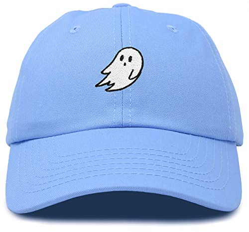 DALIX Ghost Stickerei Papa Hut Baseball Cap Cute Halloween, Hell, blau, Einheitsgröße