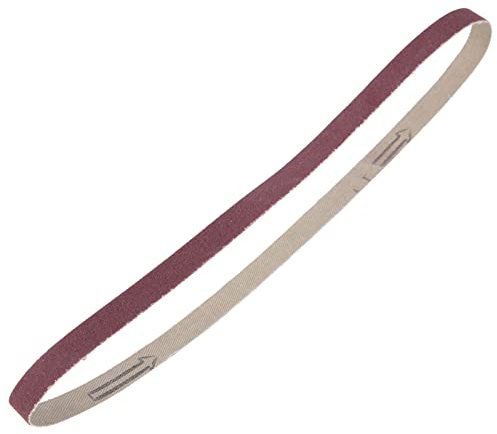 Nastro Abrasivo 10PCS Nastro Abrasivo per Levigatrice in Carta Vetrata All'ossido di Alluminio 533 X 9 Mm per Vari Tipi di Macchine a Nastro (180#)