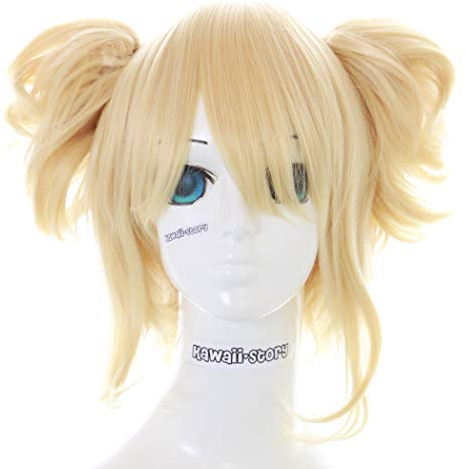 TM-374 Himiko Toga Hero Academia blond 3-tlg. Zopf Lolita Cosplay Perücke Wig Anime Manga