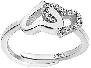 LOTUS Silver Damen Ring LP1594-3/1 Zirkonia 925 Echt Silber Herzen D4JLP1594-3-1 Ring präsentiert von IMPPAC