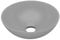 vidaXL Lavabo de Salle de Bain Rond Vasque à Poser de Toilette Lave-mains de Cuisine Salle Cosmétique Maison Intérieur Céramique Gris Clair