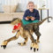 Fernbedienung Dinosaurier Spielzeug,Elektronisch Gehender Velociraptor mit LED-Beleuchtung&Realistische Simulation Geräusche,2,4 GHz Velociraptor Spielzeug,Beste RC Dinosaurier Geschenke für Kinder