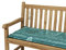 Kettler Polen KETTtex 2388 Auflage Gartenbank Bali 120x50x6 cm blau/Petrol Schmetterlinge (ohne Bank)