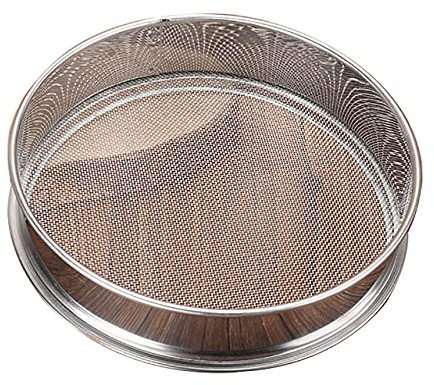 LGYKUMEG Steave Strumento 20 cm Diametro Giardino Pavimento Schermo Setaccio Setaccio Round Hole Gardening Accessori Piantatura in Vaso Strumenti di piantatura in vaso1-10 mm,Argento,2mm