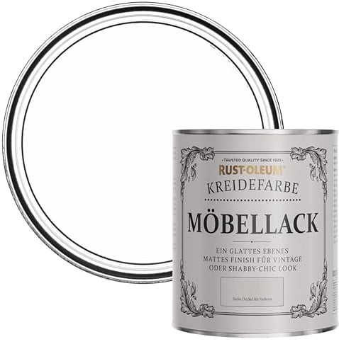 Rust-Oleum White Upcycled Furniture Paint in Chalky Finish - Cotton (WHITE) 750ml