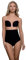Bye Bra Coppe push-up, reggiseno adesivo, leggero, riutilizzabile fino a 25 volte, cuciture e senza cuciture, beige/nero, A-D, Nero , C