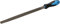 KOTARBAU® Lima triangular 250 mm, Lima para metales, Lima con mango perfilado, Limas para metal, Lima de taller