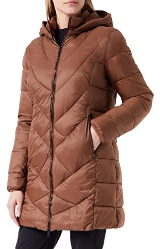 CMP Damen Hoodie Snaps Parka, Camel, 42