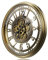TOKTEKK 53.3 cm große Wanduhr mit echten beweglichen Zahnrädern, batteriebetrieben, modernes Metall, geräuschlos, industrielle Steampunk-Wanduhr für Wohnzimmerdekoration (Vintage-Bronze, arabisch)