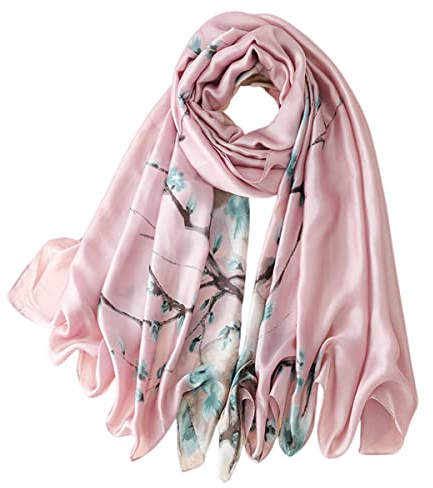 FAIRYGATE Seidenschals Damen 100% Seide Leicht Seidentuch Silk Schal Halstuch Tuch Geschenk Frauen 79019